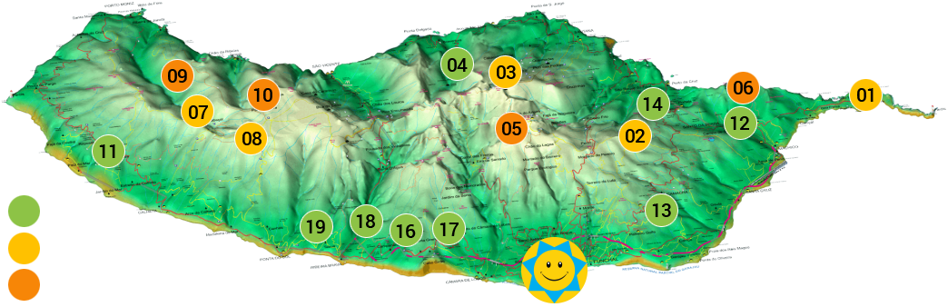 MadeiraLevada Walks Map